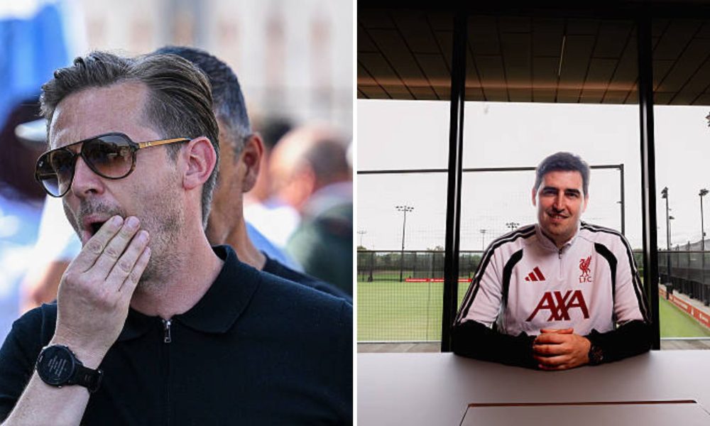 Split image featuring Michael Edwards and Andoni Iraola.