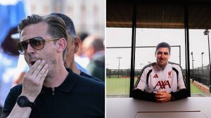 Split image featuring Michael Edwards and Andoni Iraola.