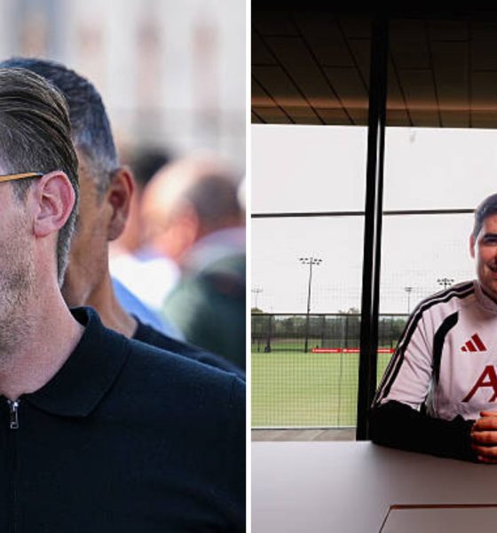 Split image featuring Michael Edwards and Andoni Iraola.