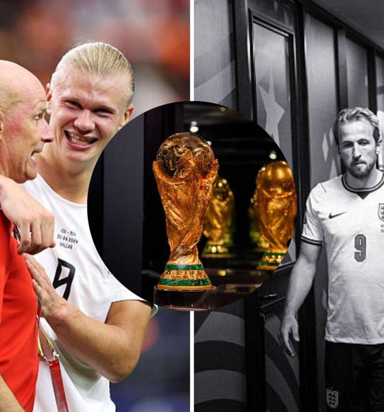 Split image featuring Stale Solbakken, Erling Haaland, Thomas Tuchel and Harry Kane.
