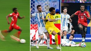 Split image featuring Johan Manzambi, Vozinha and Haissem Hassan.