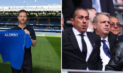 Split image featuring Chelsea's manager Xabi Alonso and BlueCo