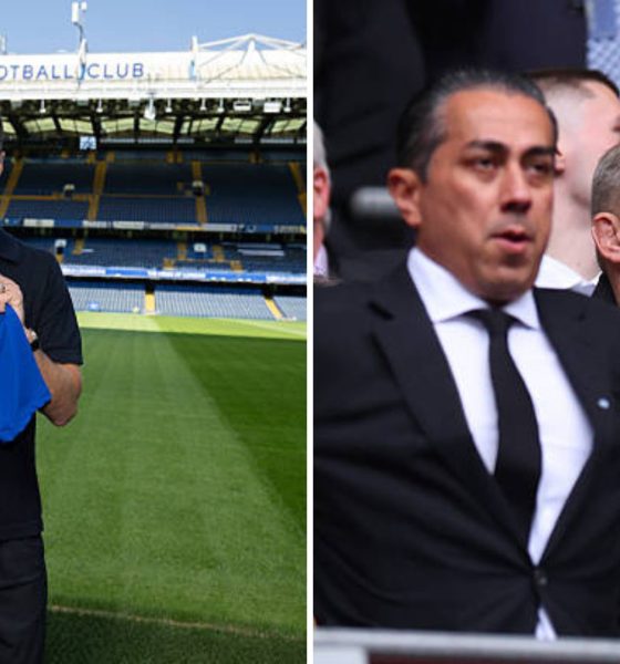 Split image featuring Chelsea's manager Xabi Alonso and BlueCo