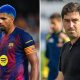 Split image between Ronald Araujo and Andoni Iraola.