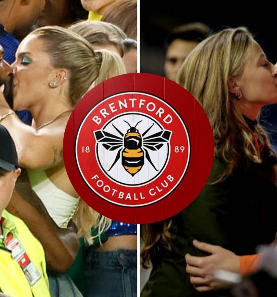 Split image featuring Igor Thiago and Sepp Van den Berg with their WAGs