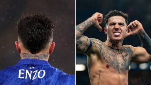 Split image featuring Enzo Fernandez.