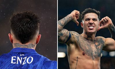 Split image featuring Enzo Fernandez.