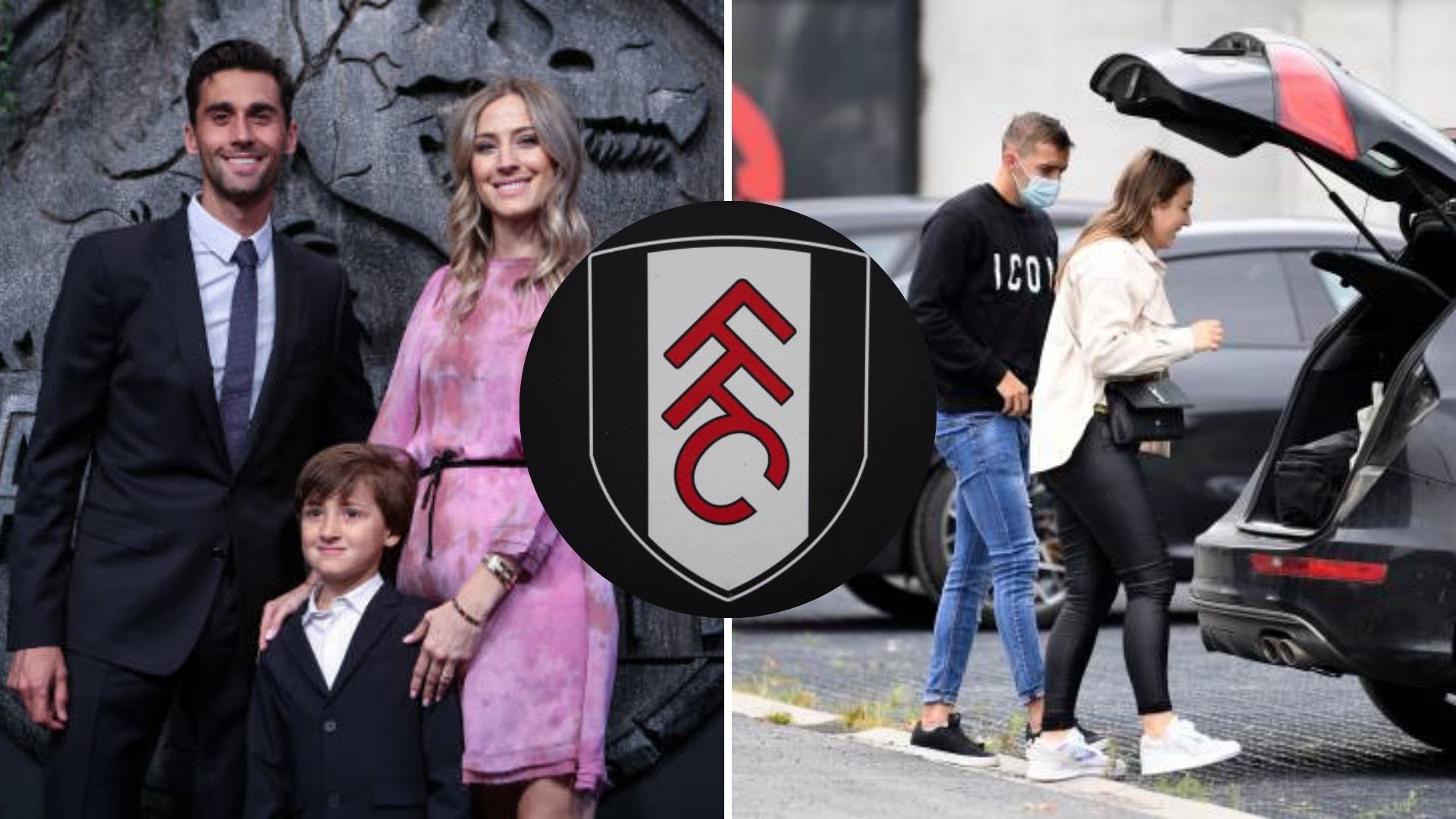 Split image featuring Alvaro Arbeloa and Timothy Castagne's partners.