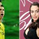 Split image featuring Georgina and Cristiano.